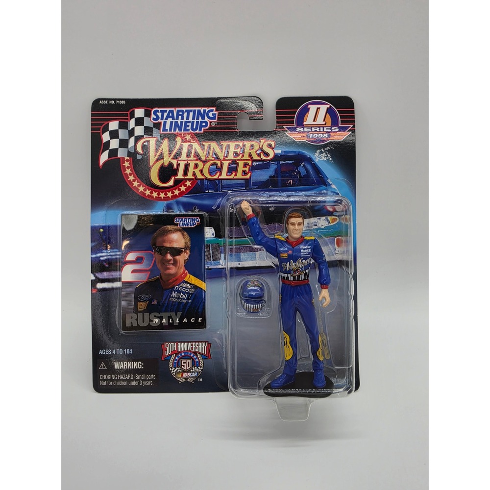 1998 Starting Lineup Winners Circle Rusty Wallace Series II Action Figure NASCAR - Picture 11 of 12